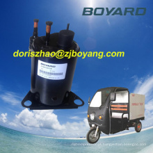 Alimento refrigerado triciclo corpo com zhejiang boyard escova dc 12v 24v 48v compressor de refrigeração